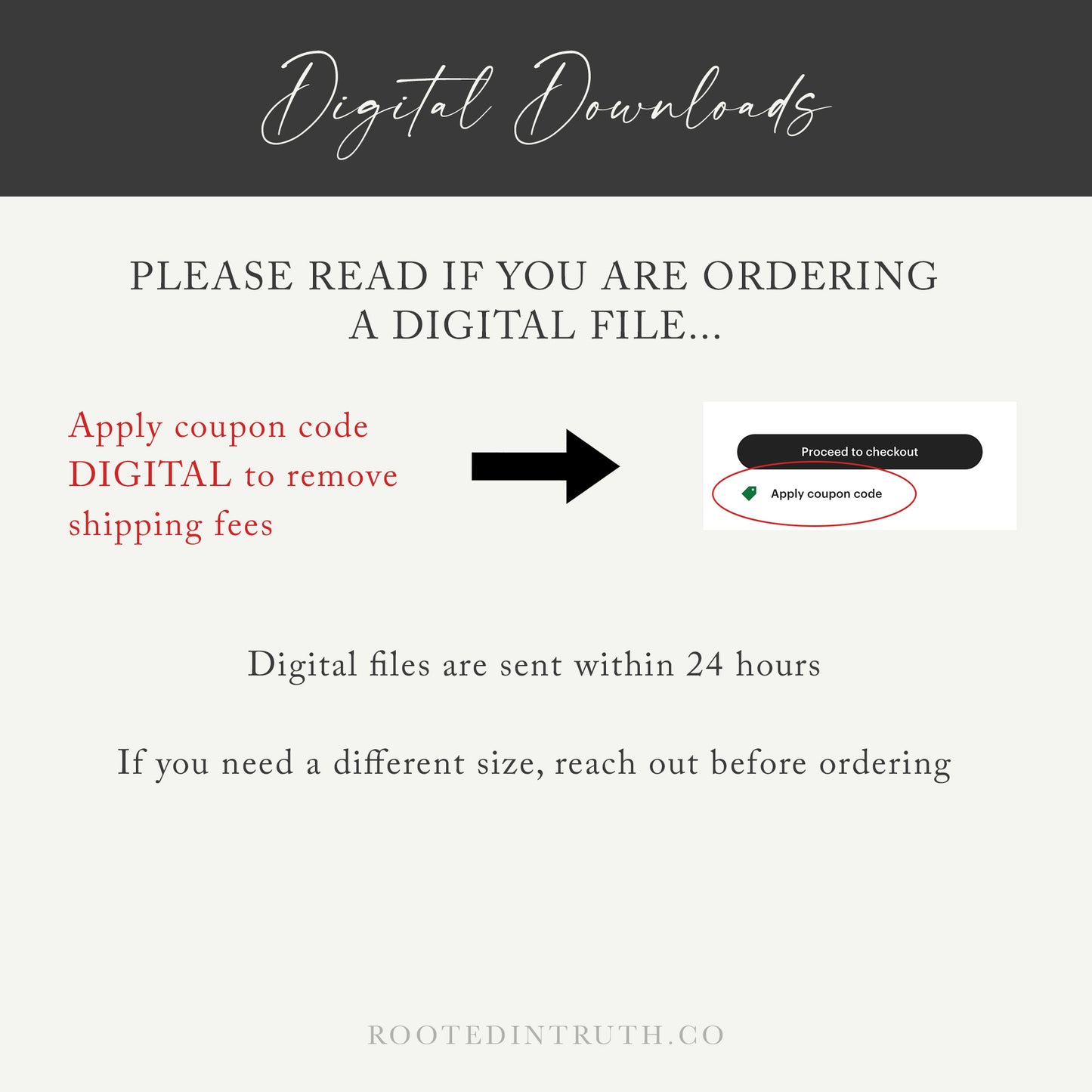 a black and white sign with a red arrow pointing to a digital file