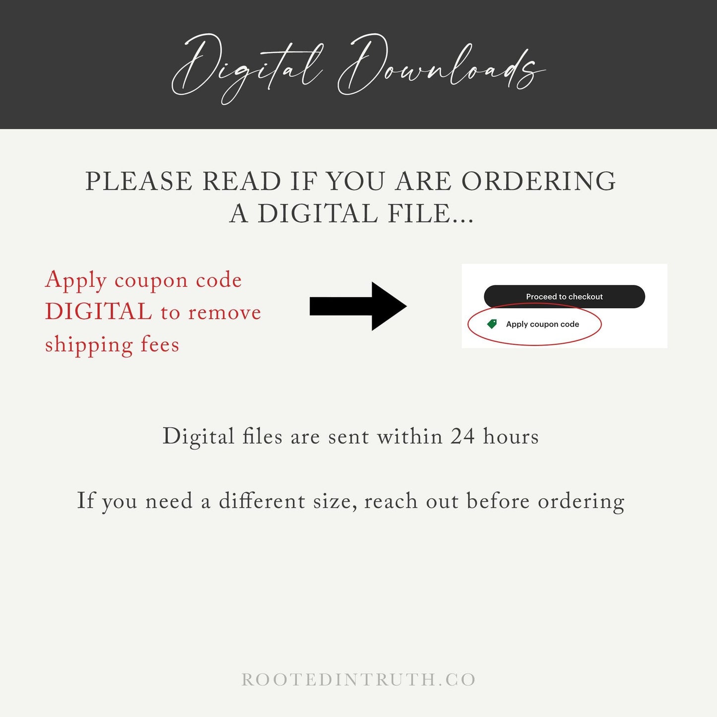a black and white sign with a red arrow pointing to a digital file