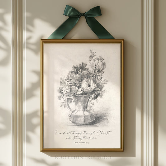 All Things Through Christ Art Print