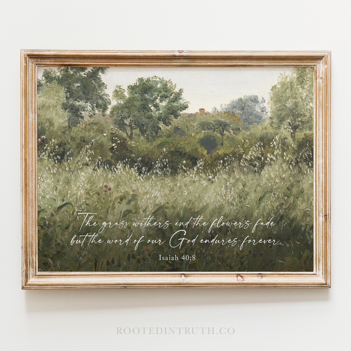 Grass Withers Landscape Art Print