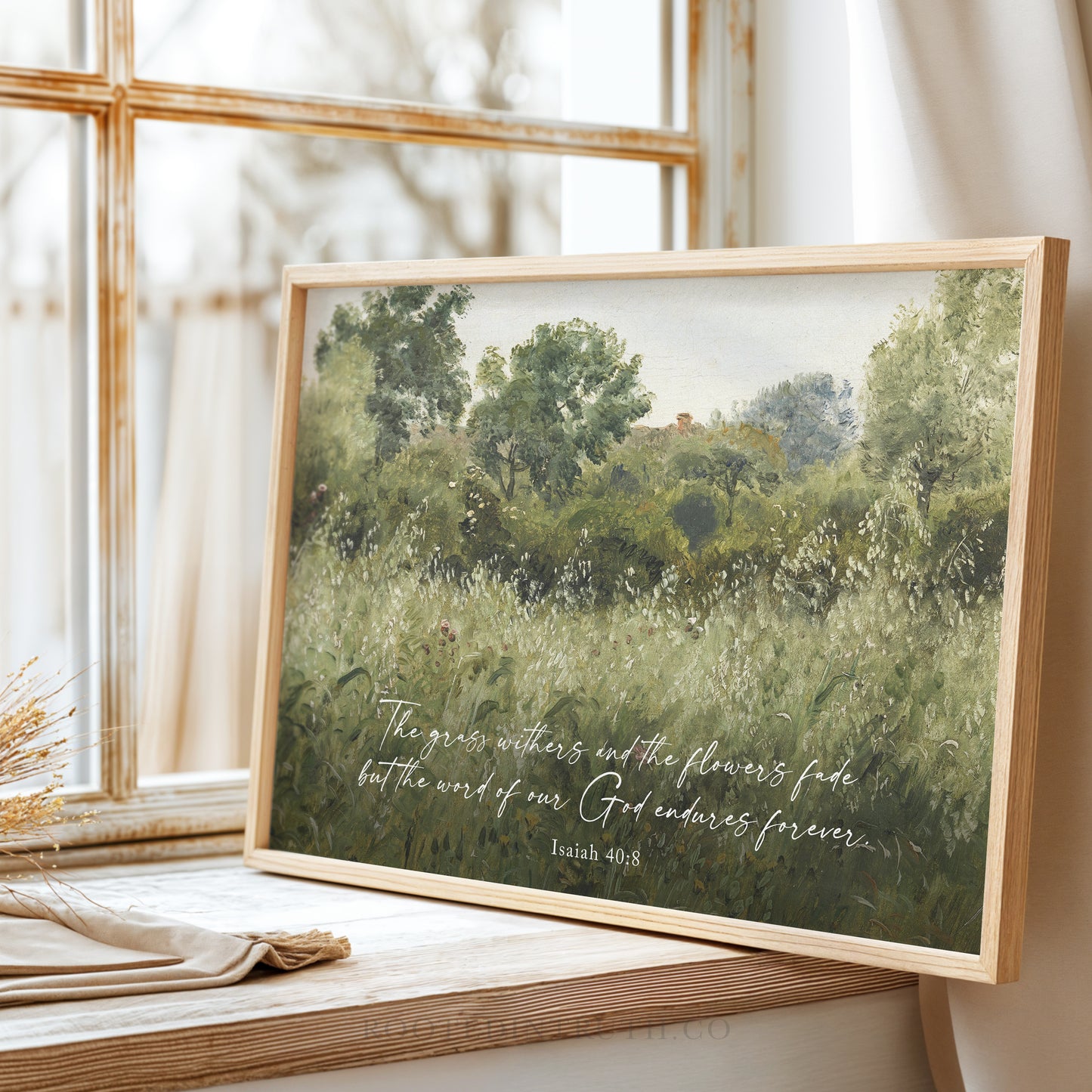Grass Withers Landscape Art Print