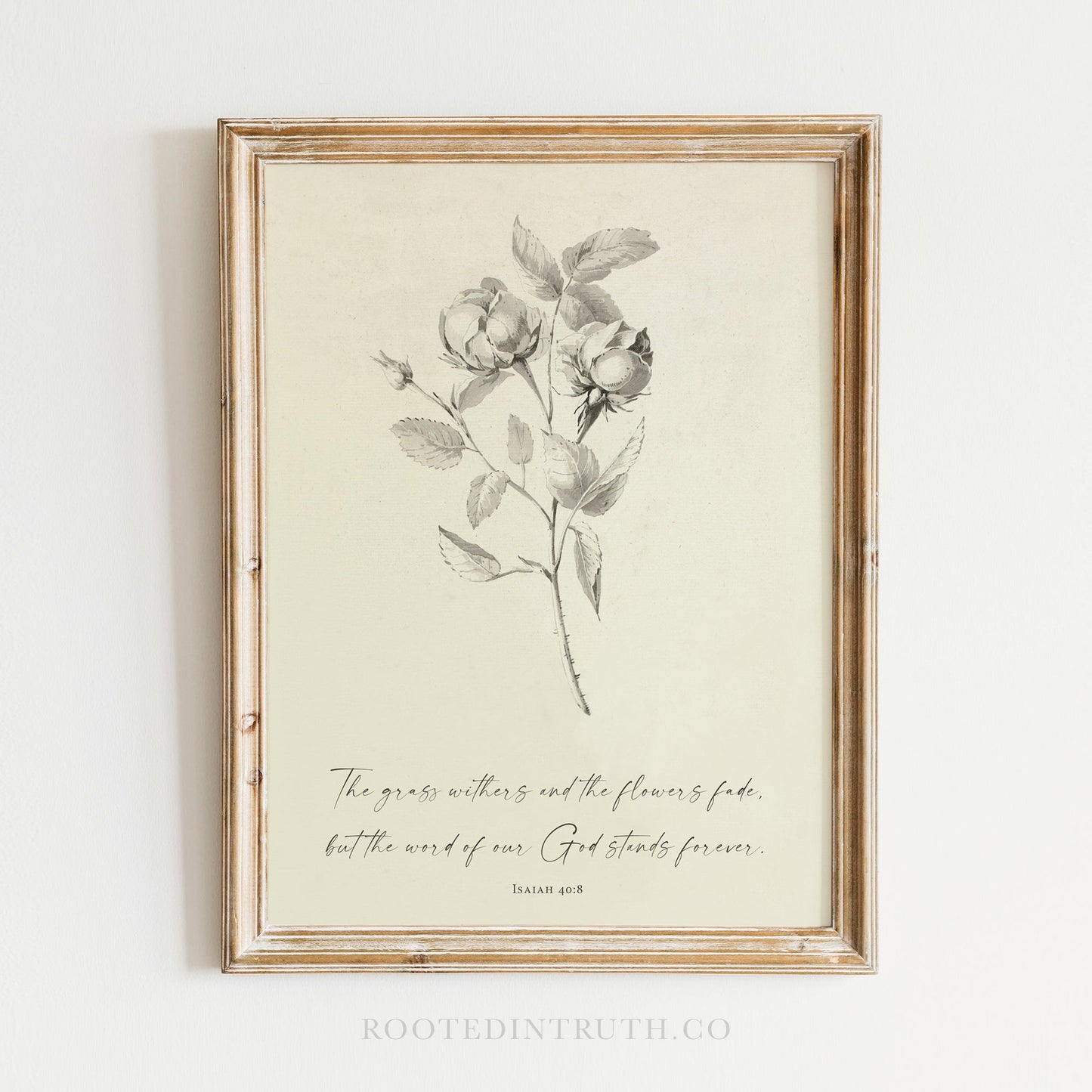 Grass Withers Art Print