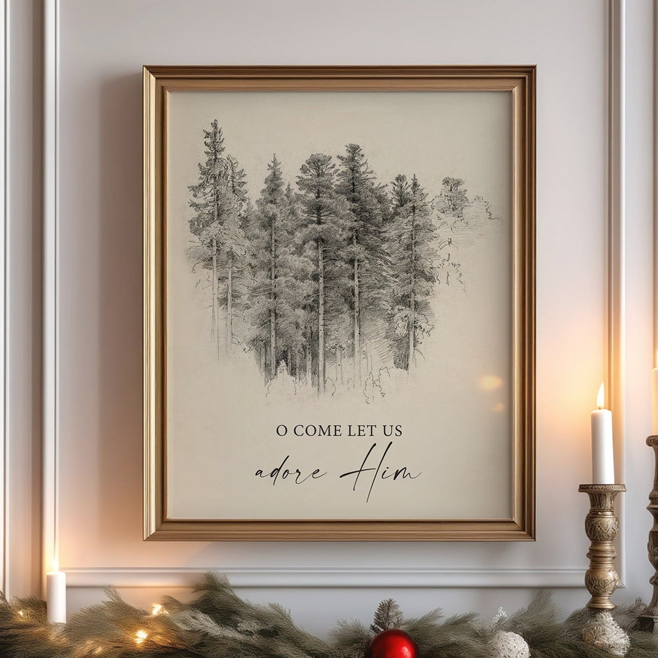 Adore Him Wall Art Print