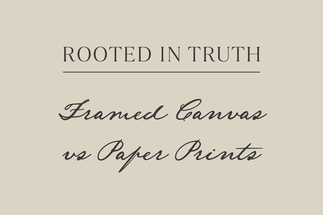 Framed Canvas vs. Paper Prints: Which Christian Wall Art Is Right for Your Home?
