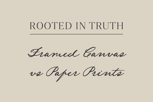 Framed Canvas vs. Paper Prints: Which Christian Wall Art Is Right for Your Home?