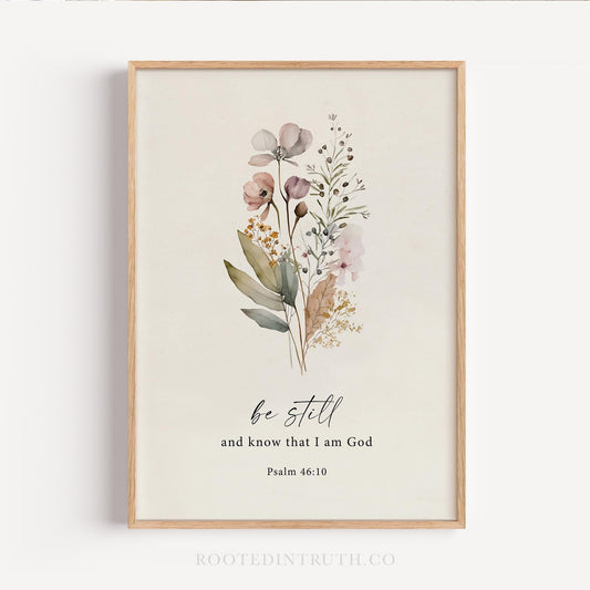 a picture of a flower with a bible verse below it