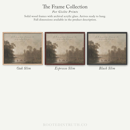 The image is a collection of three framed prints, each with a different color and style, showcasing the variety of options available for purchasing or displaying artwork.