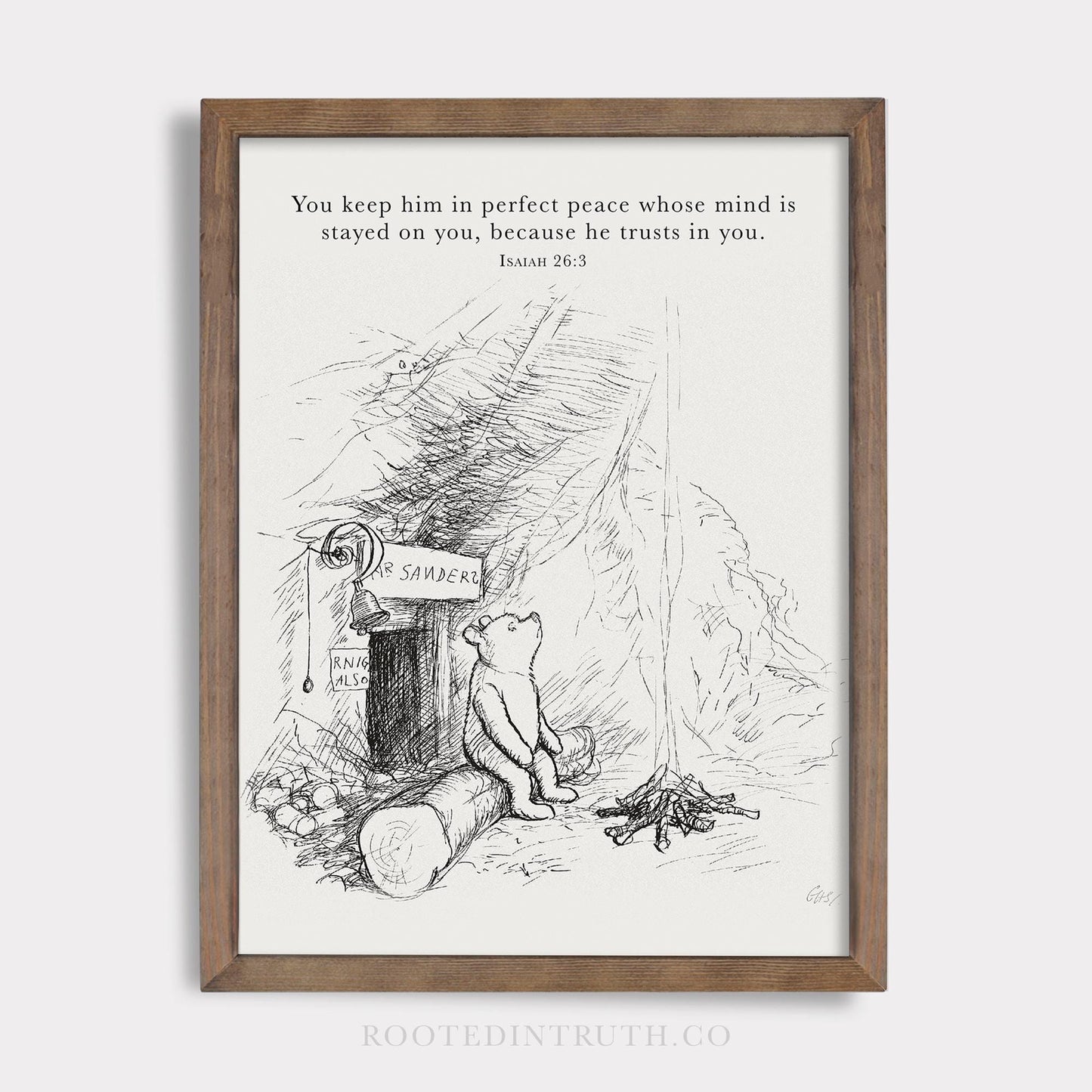 Winnie the Pooh Wall Art Print