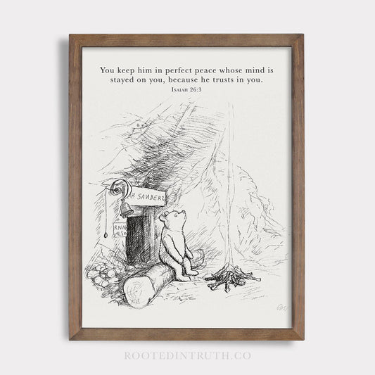 Winnie the Pooh Wall Art Print
