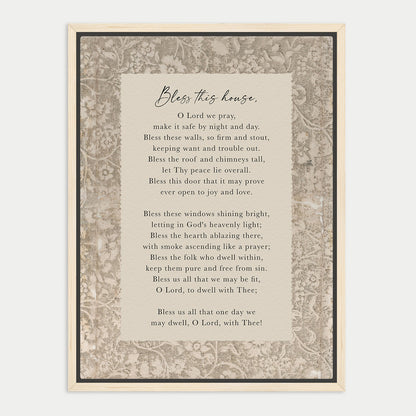 a religious text or prayer, framed with a decorative border. The text appears to be in English and is written in a serif font. The image does not contain any specific details about the content or the context, and it does not depict any visual elements. The text is not a photograph and does not show any specific objects or scenes. The image is a single, continuous piece of text.