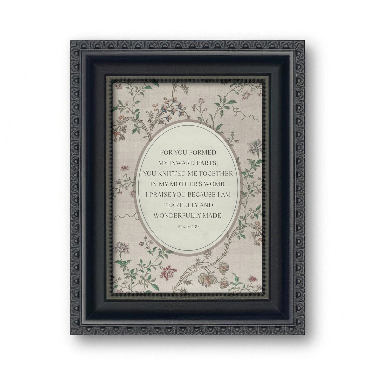 Wonderfully Made Christian Wall Art | Canvas & Scripture Print