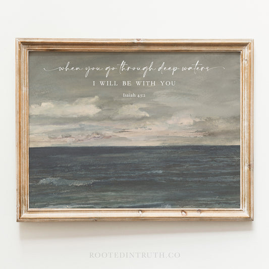 a painting with a bible verse on it