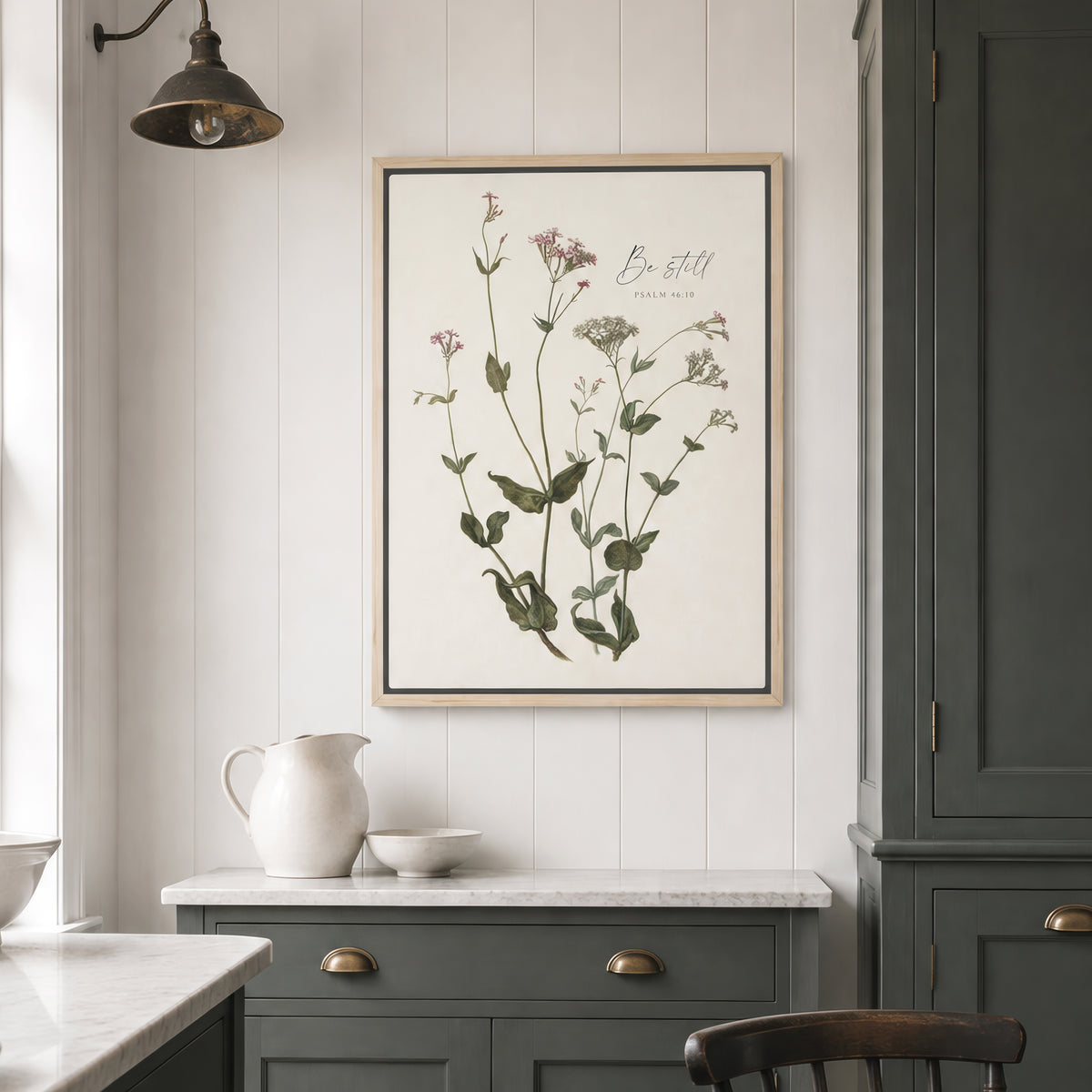 Be Still Botanical Art Print & Canvas