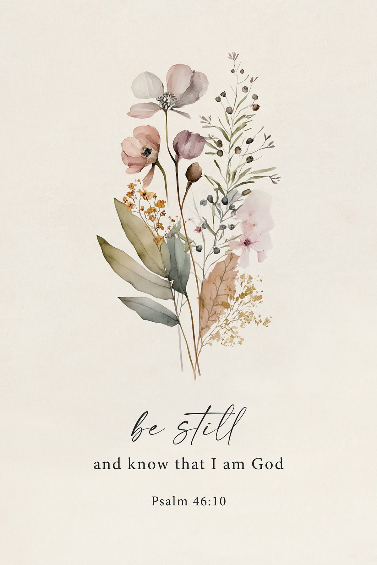 Be Still Art Print & Canvas