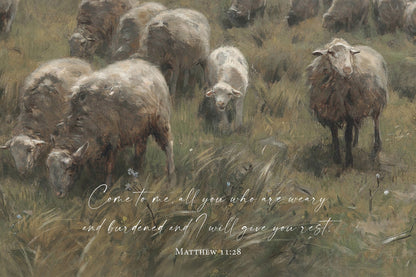 Come to Me Christian Art Print & Canvas