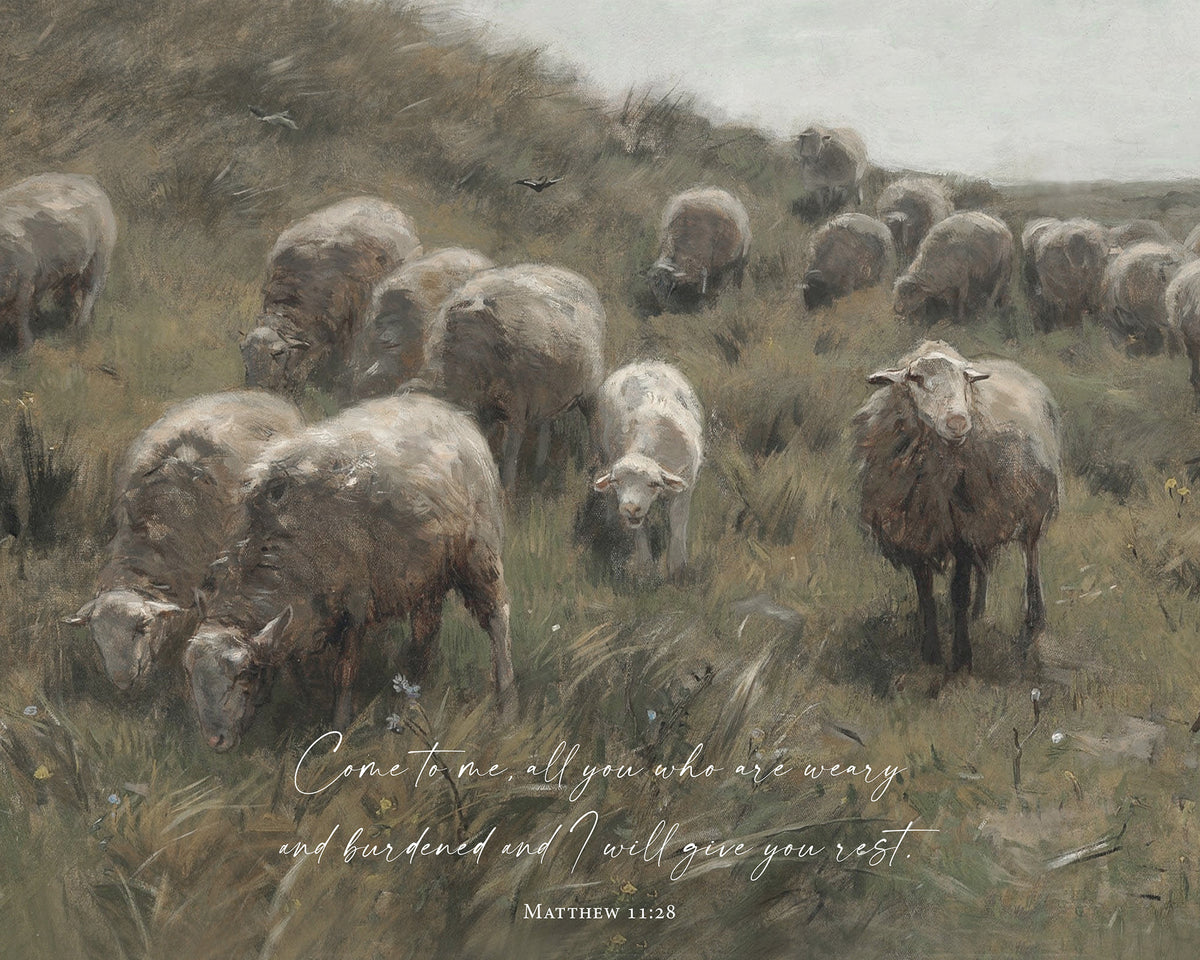 Come to Me Christian Art Print & Canvas