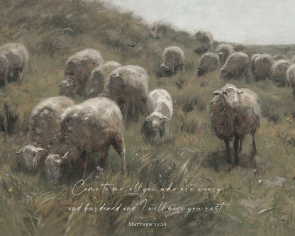 Come to Me Christian Art Print & Canvas