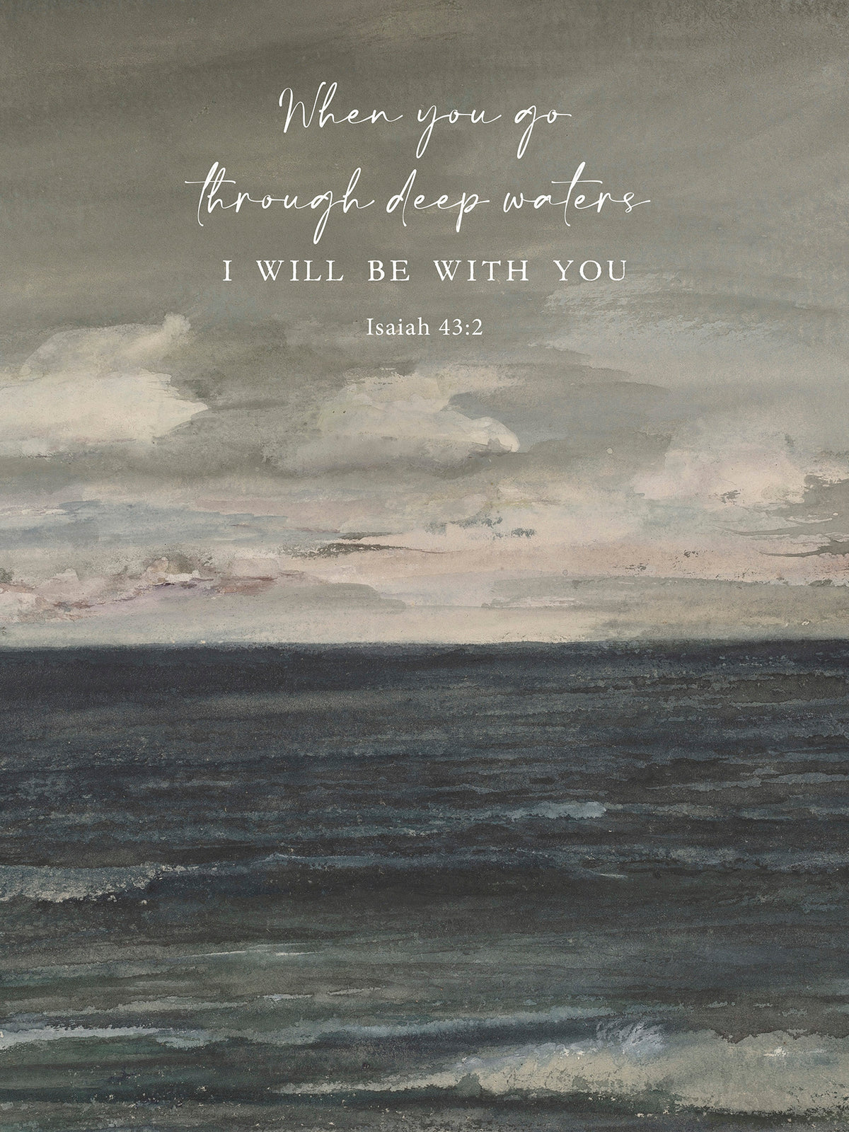 Deep Waters Vertical Art Print & Canvas