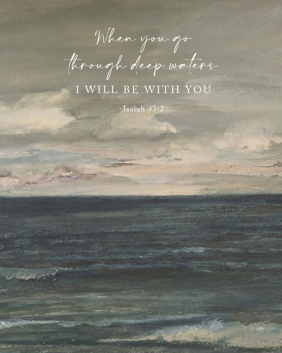 Deep Waters Vertical Art Print & Canvas