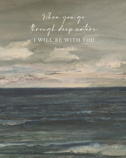 Deep Waters Vertical Art Print & Canvas