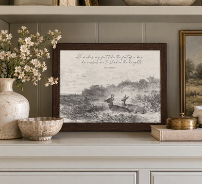 Feet Like a Deer Art Print & Canvas