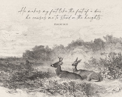 Feet Like a Deer Art Print & Canvas