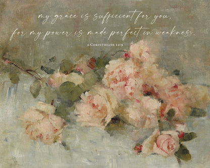Grace is Sufficient Art Print & Canvas