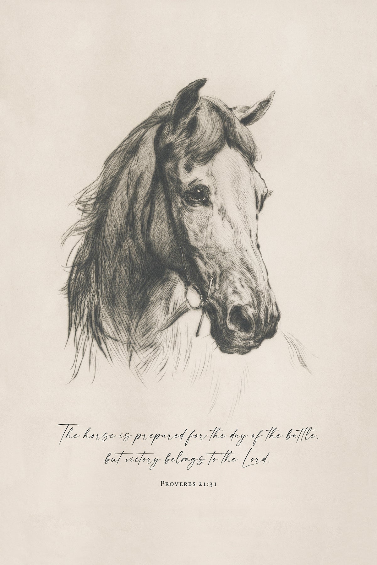 Horse is Prepared Art Print & Canvas
