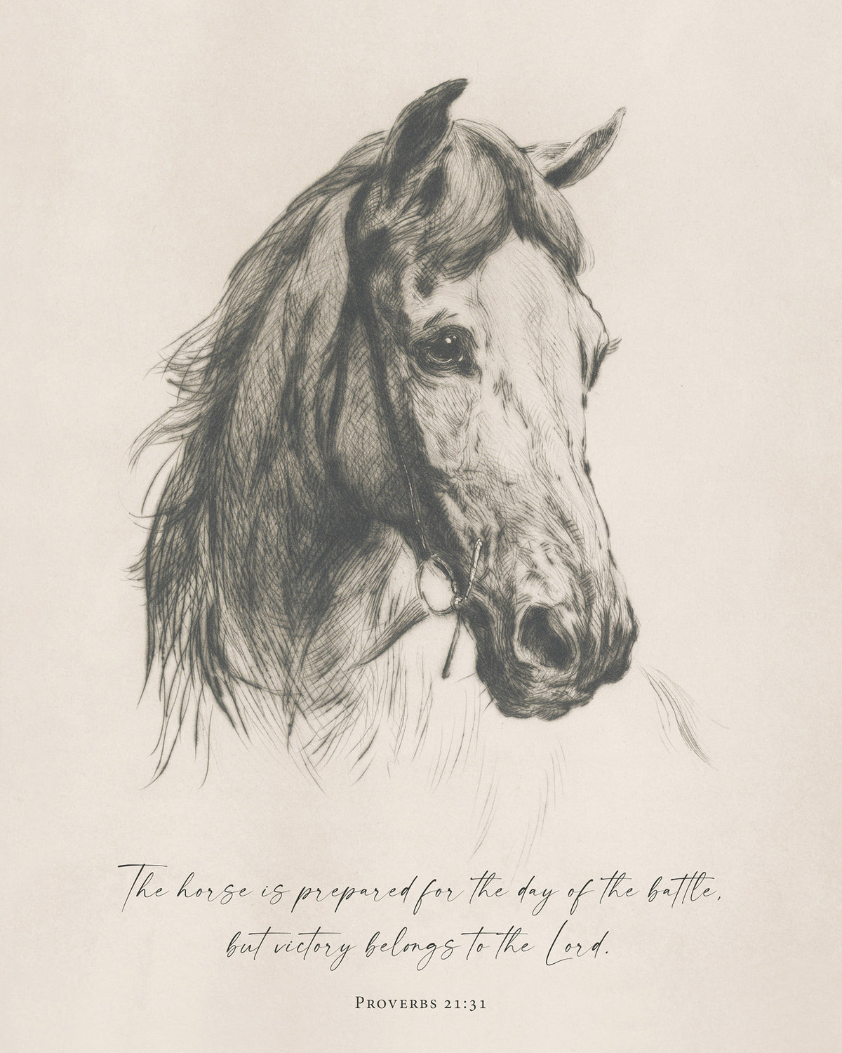 Horse is Prepared Art Print & Canvas