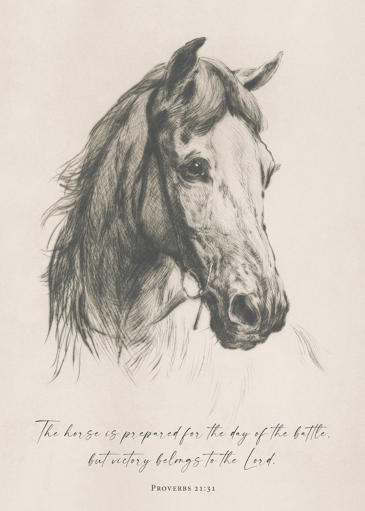 Horse is Prepared Art Print & Canvas