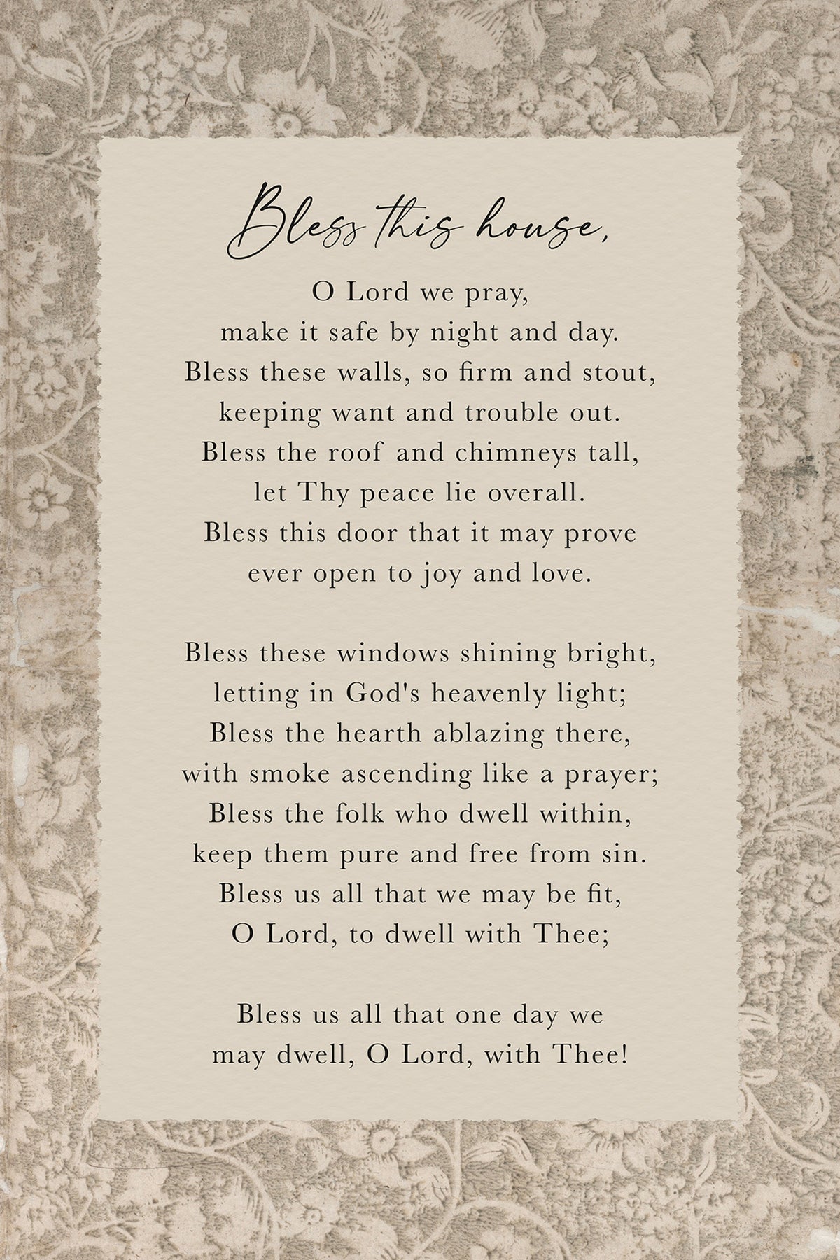 House Blessing Art Print & Canvas