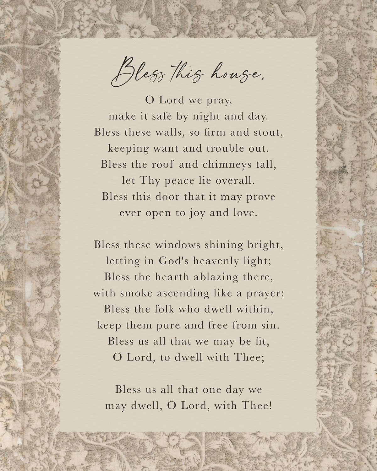 House Blessing Art Print & Canvas