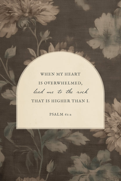 Lead Me Psalm Art Print & Canvas