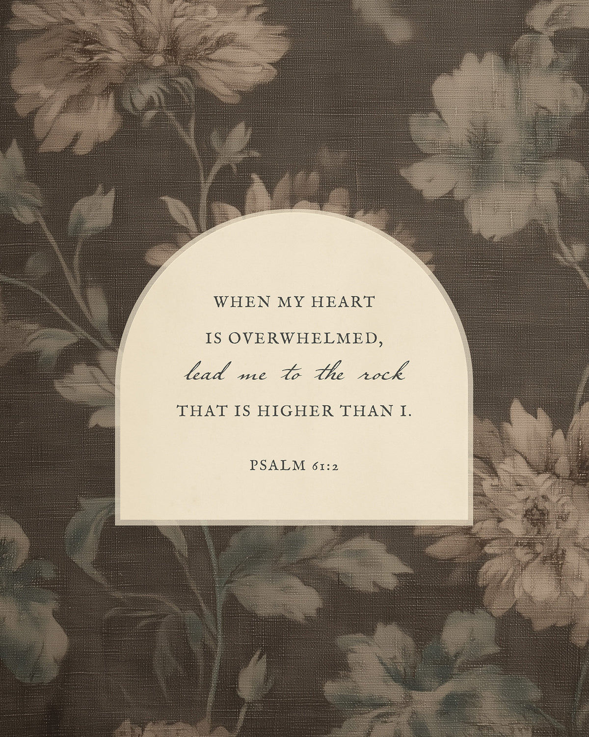 Lead Me Psalm Art Print & Canvas