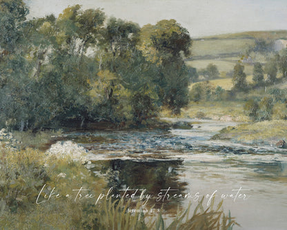 Tree Planted by the Waters Art Print & Canvas