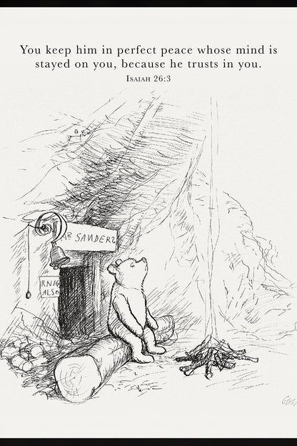 Pooh Perfect Peace Art Print & Canvas