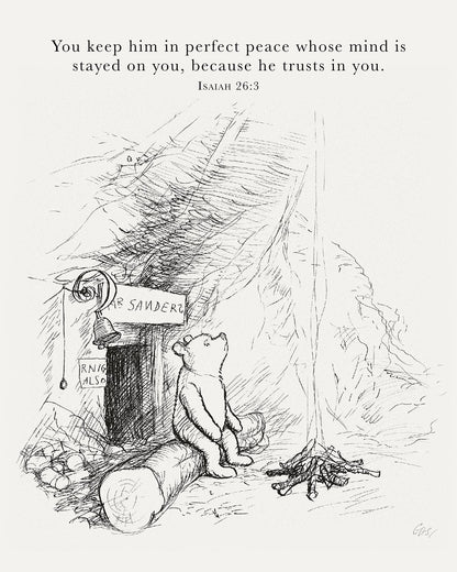 Pooh Perfect Peace Art Print & Canvas