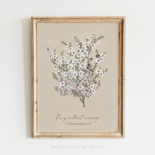 Pray without Ceasing Art Print