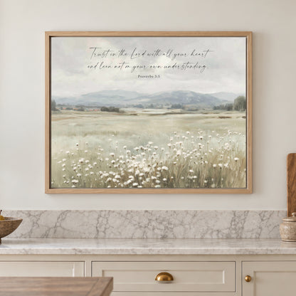 Trust in the Lord Landscape Art Print & Canvas