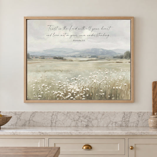 Trust in the Lord Landscape Art Print & Canvas