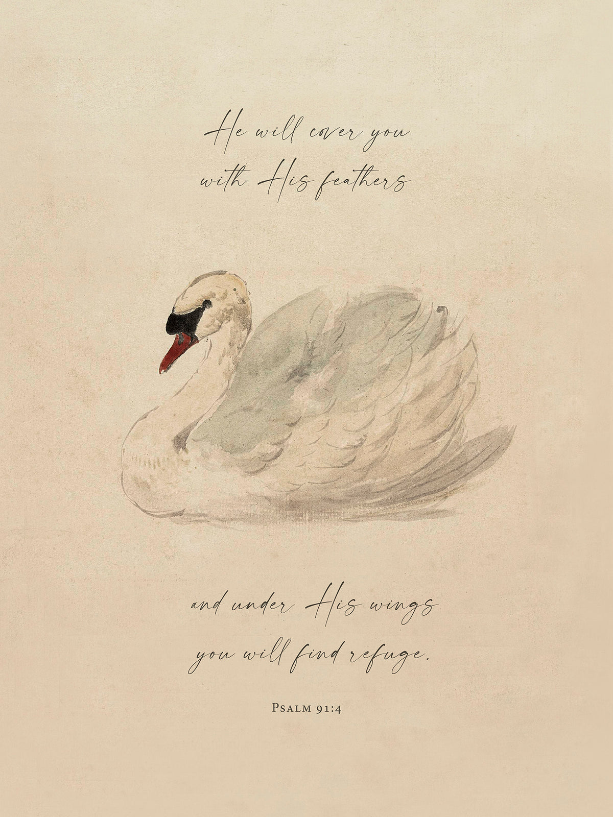 Under His Wings Art Print & Canvas