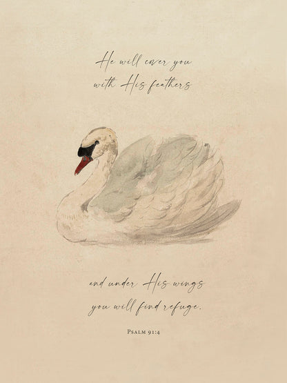 Under His Wings Art Print & Canvas