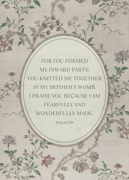 Wonderfully Made Art Print & Canvas