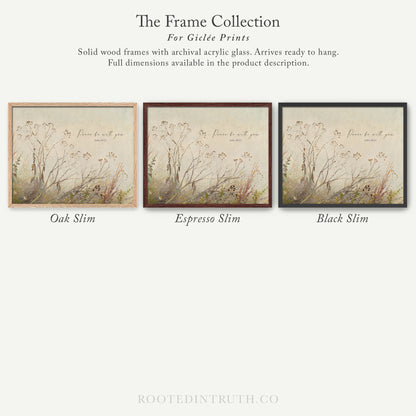 The image is a collection of three framed prints, each with a different color and style, showcasing the variety of options available for Giraffe Prints.
