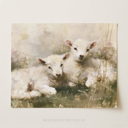 Friend Loves Wall Art Print Canvas Christian